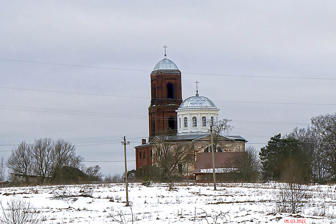 Церковь Спаса Преображения, Сукромля (Торжокский район и г. Торжок, Тверская область). общий вид в ландшафте