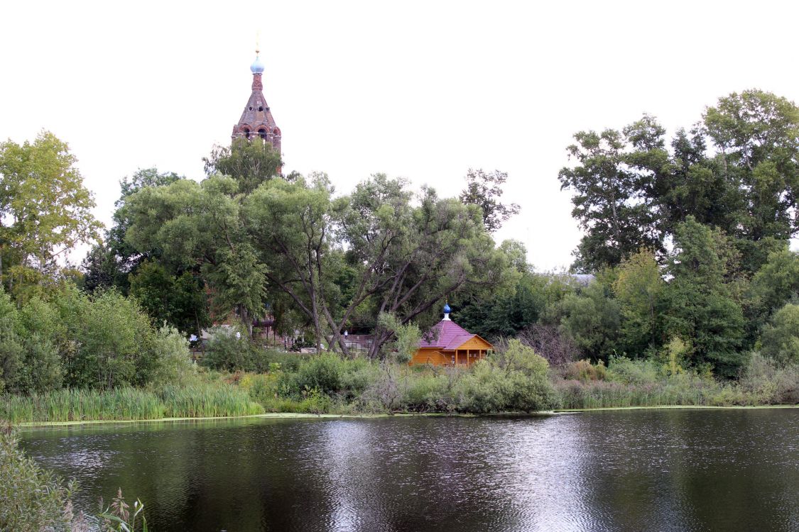 Церковь Рождества Пресвятой Богородицы, Гора (Орехово-Зуевский городской округ, Московская область). общий вид в ландшафте, Часовня у источника