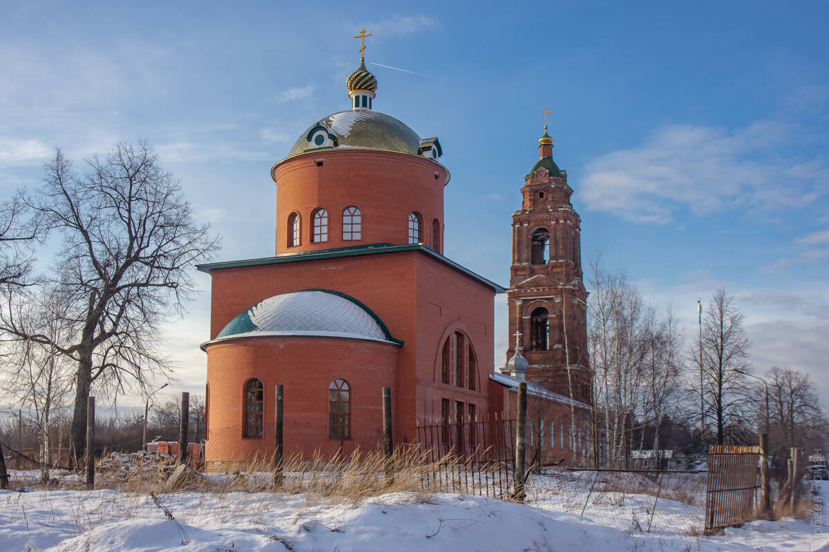 Церковь Троицы Живоначальной, Дрезна (Орехово-Зуевский городской округ, Московская область). фасады, Вид с северо-запада