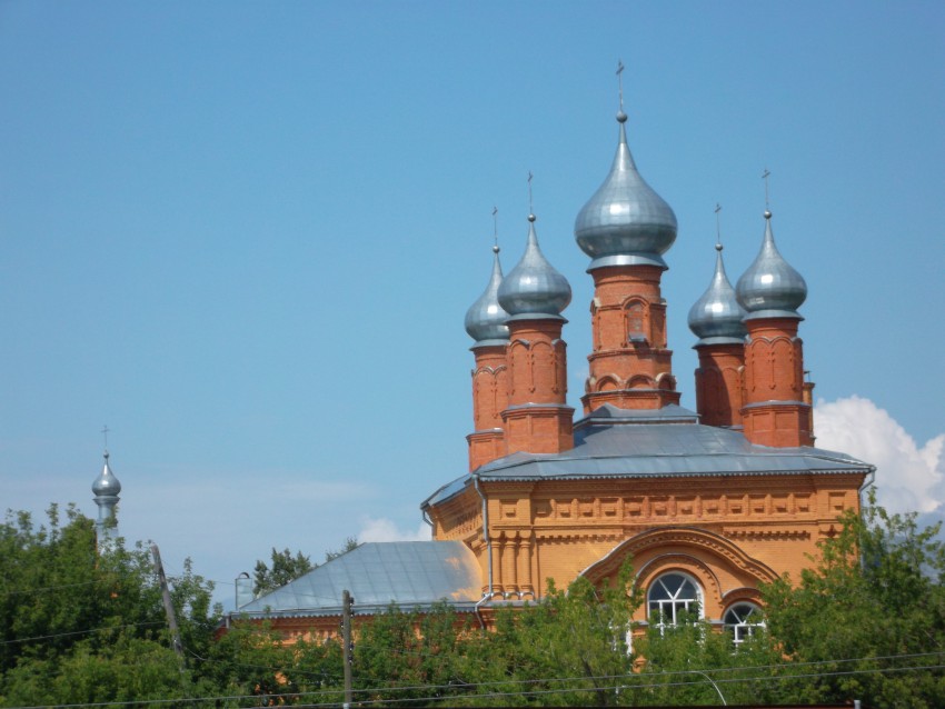 Камешково. Церковь Вознесения Господня. общий вид в ландшафте, Общий вид с юга