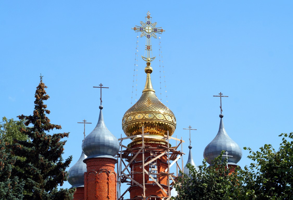 Церковь Вознесения Господня, Камешково (Камешковский район, Владимирская область). архитектурные детали, Большое обновление центральной главы и новый крест