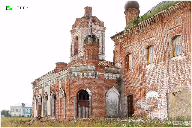 Церковь Казанской иконы Божией Матери, Палашкино (Камешковский район, Владимирская область). архитектурные детали, Трапезная, вид с юго-востока