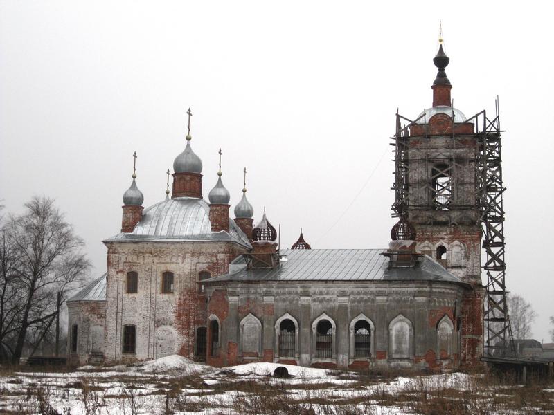 Палашкино. Церковь Казанской иконы Божией Матери. фасады, северный  фасад