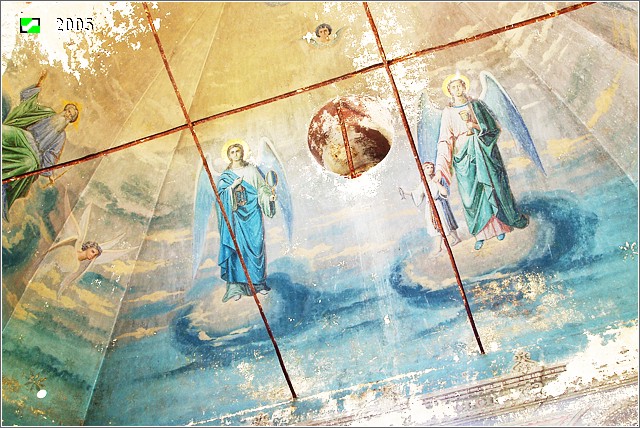 Лаптево. Церковь Николая Чудотворца. дополнительная информация, Росписи купола основного объема