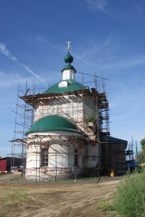 Церковь Николая Чудотворца, Лаптево (Камешковский район, Владимирская область). документальные фотографии, Вид с северо-востока