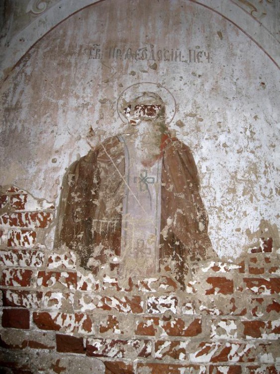 Церковь Воскресения Христова, Нестерково (Камешковский район, Владимирская область). интерьер и убранство, остатки росписи колокольни.