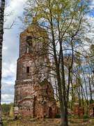 Церковь Воскресения Христова, Колокольня с юга<br>, Нестерково, Камешковский район, Владимирская область