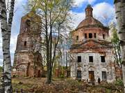 Церковь Воскресения Христова, Общий вид с юга<br>, Нестерково, Камешковский район, Владимирская область