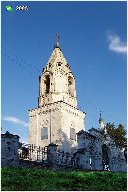 Второво. Церковь Михаила Архангела. фасады, Общий вид колокольни
