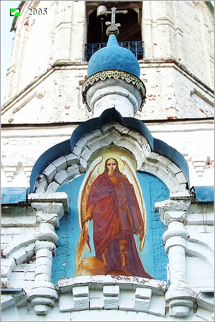 Второво. Церковь Михаила Архангела. архитектурные детали, Икона на западных воротах