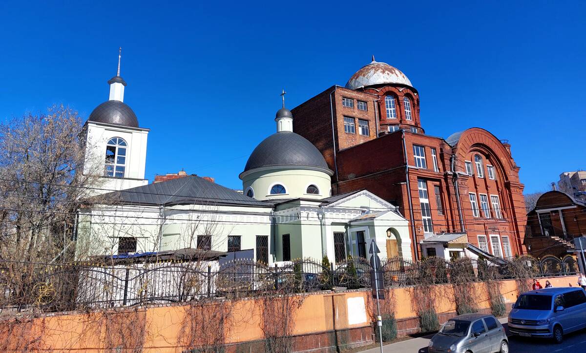 Церковь Георгия Победоносца в Грузинах, Пресненский (Центральный административный округ (ЦАО), г. Москва). фасады