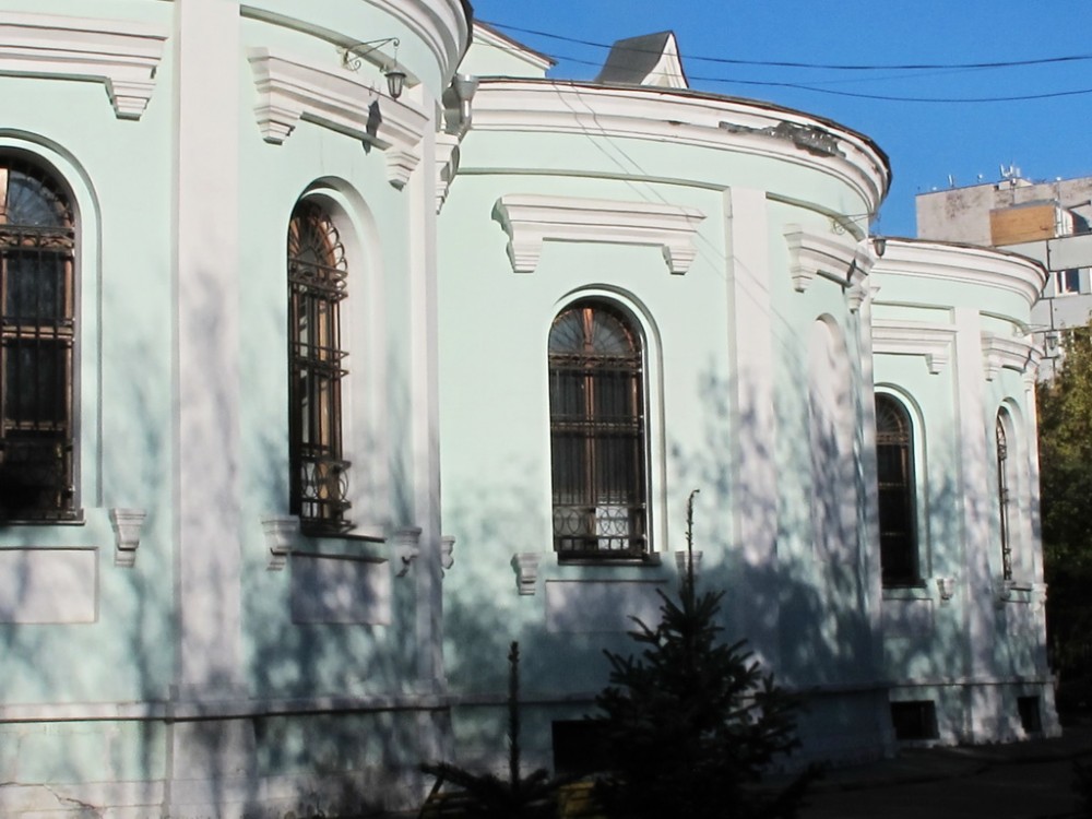 Церковь Николая Чудотворца на Трёх Горах (в Новом Ваганькове), Пресненский (Центральный административный округ (ЦАО), г. Москва). архитектурные детали, Церковь Николы Чудотворца на Трех Горах.Алтарные апсиды.