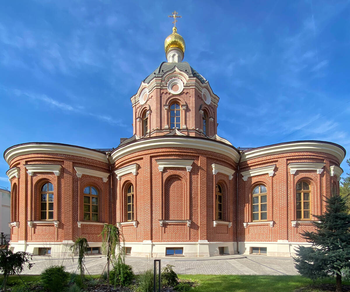 Церковь Николая Чудотворца на Трёх Горах (в Новом Ваганькове), Пресненский (Центральный административный округ (ЦАО), г. Москва). фасады, Восточный фасад