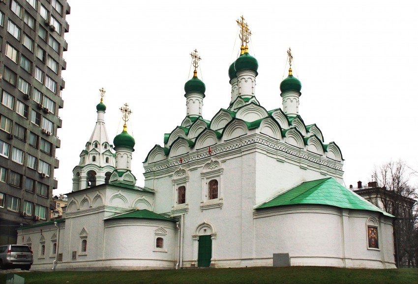 Арбат. Церковь Симеона Столпника (Введения во храм Пресвятой Богородицы) на Поварской. фасады