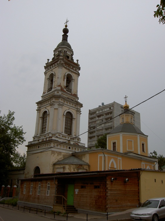 Арбат. Церковь Девяти мучеников Кизических. фасады, 		      