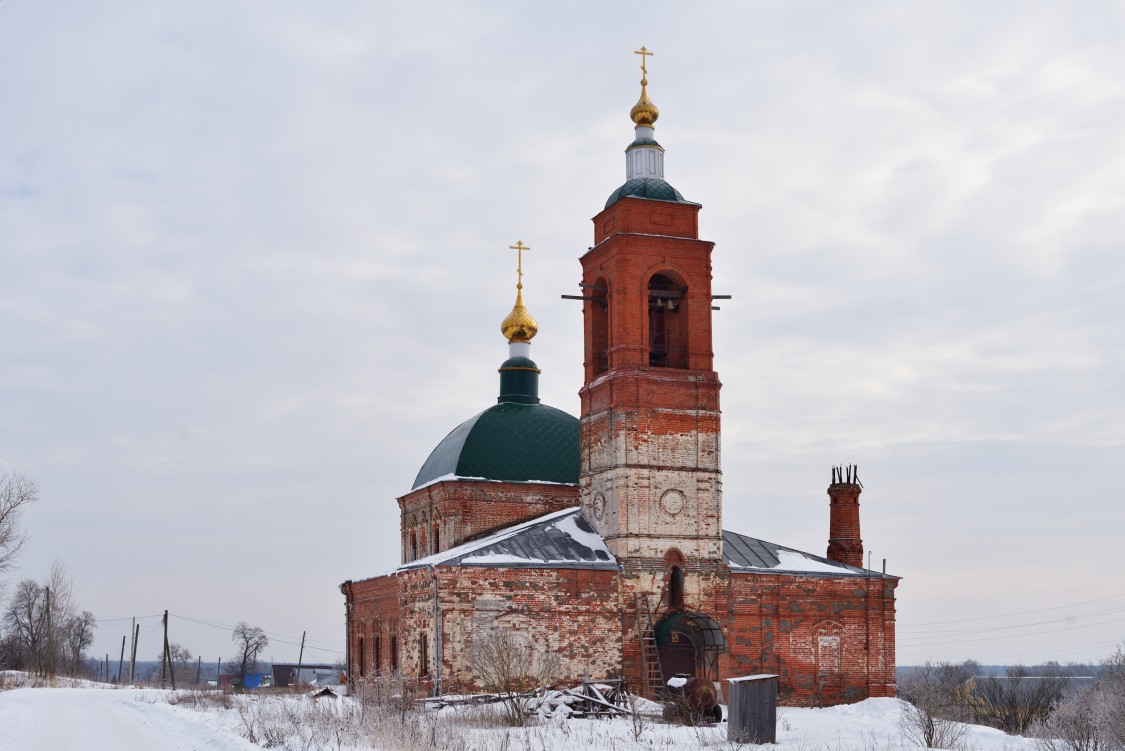 Церковь Воздвижения Креста Господня, Коверино (Камешковский район, Владимирская область). фасады
