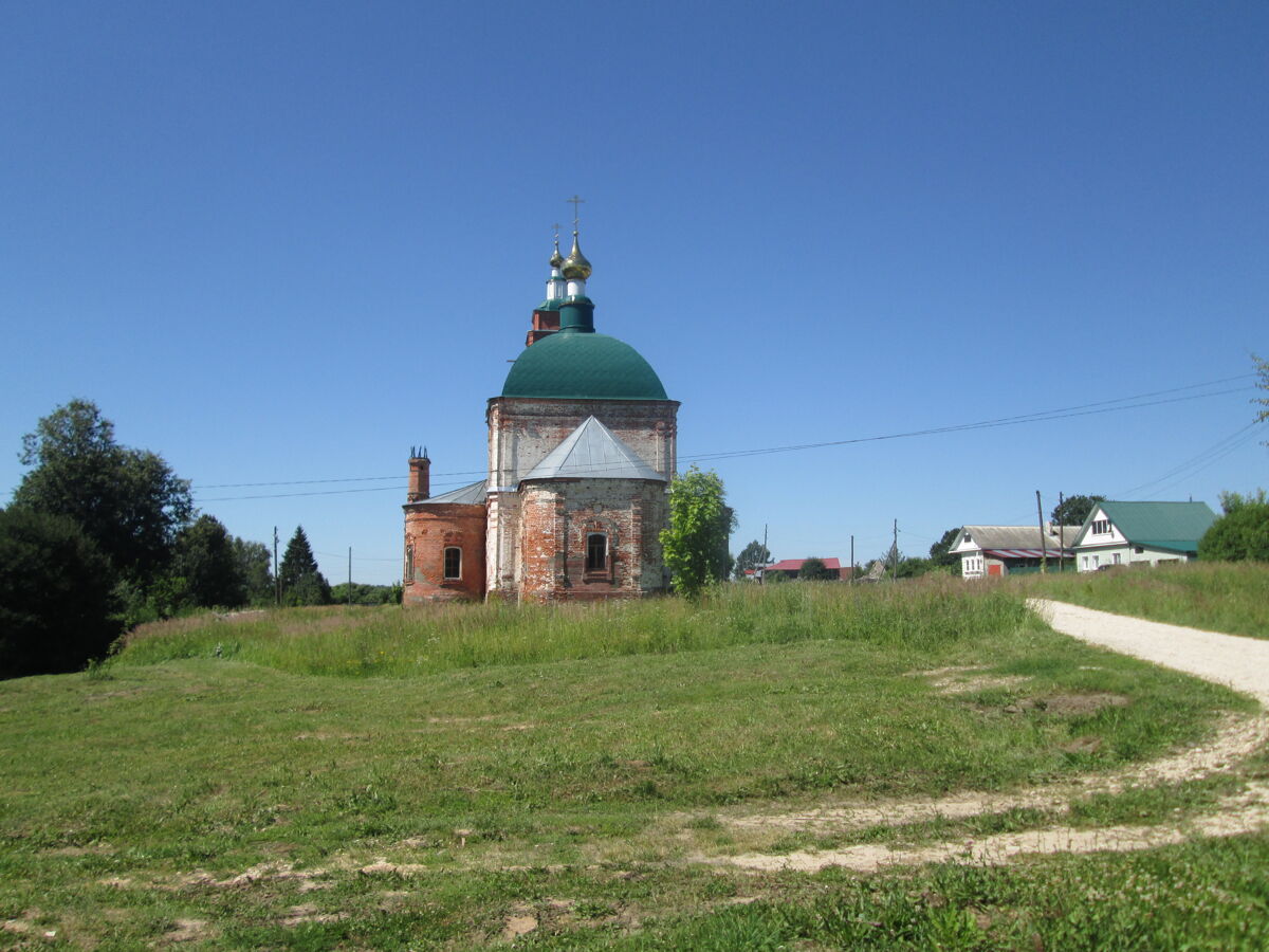 Церковь Воздвижения Креста Господня, Коверино (Камешковский район, Владимирская область). фасады
