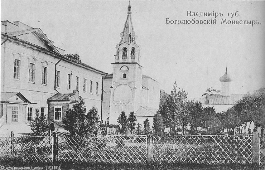 Боголюбский женский монастырь. Собор Рождества Пресвятой Богородицы, Боголюбово (Суздальский район, Владимирская область). архивная фотография,  Фото с сайта pastvu.ru Фото 1905-1915 гг.