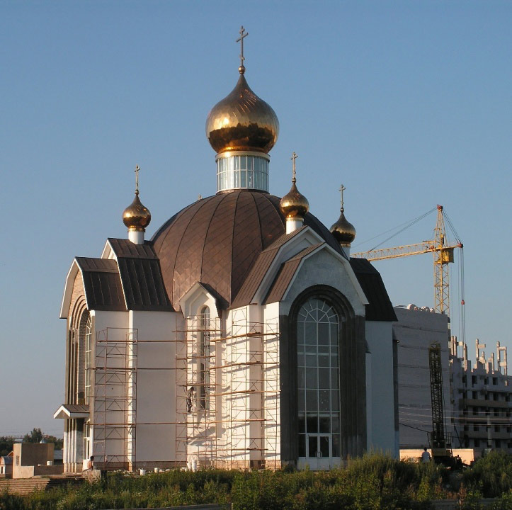 Церковь Серафима Саровского, Мысовые Челны (Набережные Челны, город, Республика Татарстан). фасады, Строительство завершается