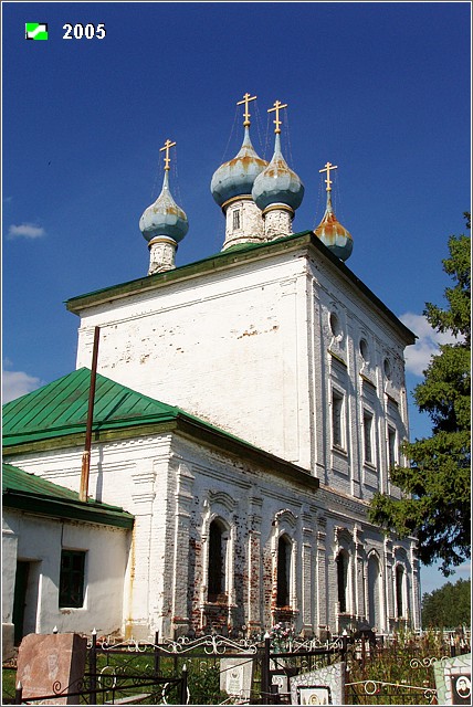 Церковь Казанской иконы Божией Матери, Старая Никола (Камешковский район, Владимирская область). фасады, Вид с юго-запада