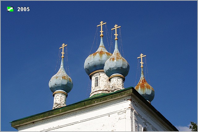 Церковь Казанской иконы Божией Матери, Старая Никола (Камешковский район, Владимирская область). архитектурные детали, Завершение основного объема