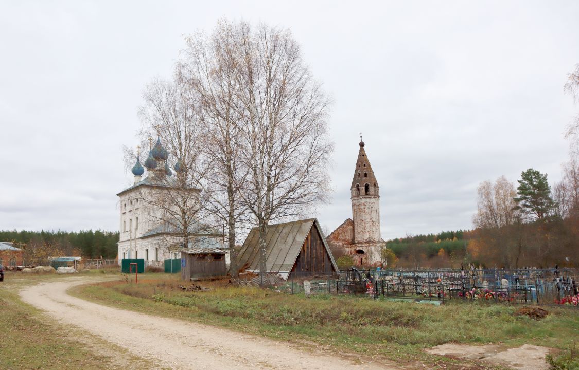 Храмовый комплекс погоста Старая Никола, Старая Никола (Камешковский район, Владимирская область). фасады, Вид с северо-запада