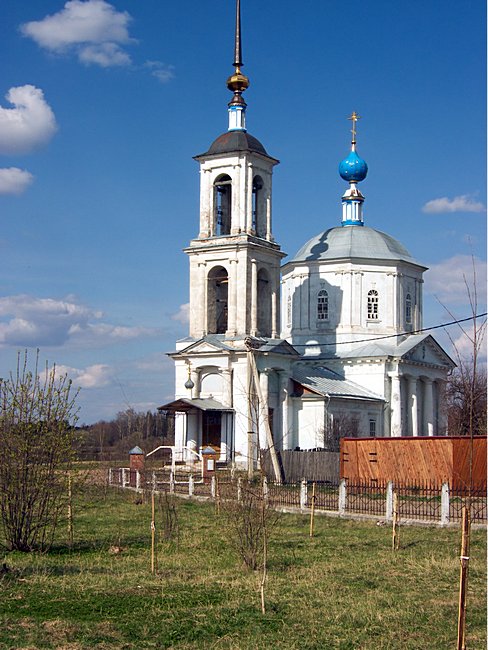 Белый Городок. Церковь Иерусалимской иконы Божией Матери. фасады, 		      