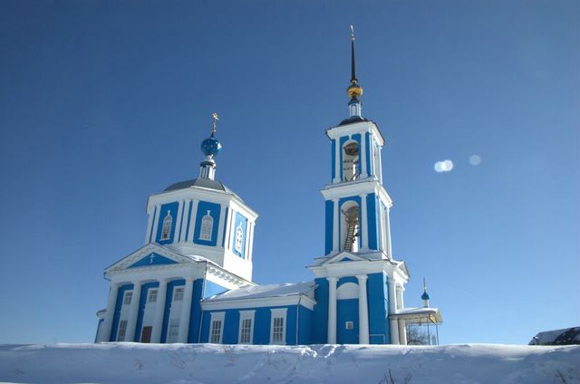 Белый Городок. Церковь Иерусалимской иконы Божией Матери. фасады, 		      