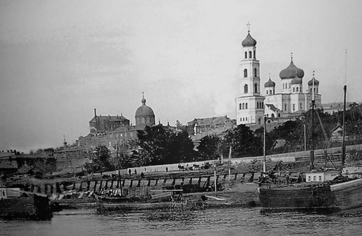 Самара. Иверский женский монастырь. архивная фотография, Вид с Волги, фотография примерно 1925 года. Источник - сайт 