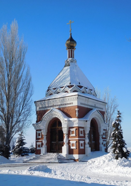 Часовня Алексия, митрополита Московского (новая), Самара (Самара, город, Самарская область). фасады, Вид с ул. Максима Горького