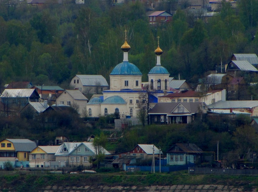 Верхний Услон. Церковь Николая Чудотворца. общий вид в ландшафте