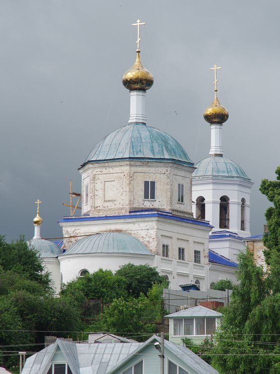 Верхний Услон. Церковь Николая Чудотворца. фасады, Вид с Волги