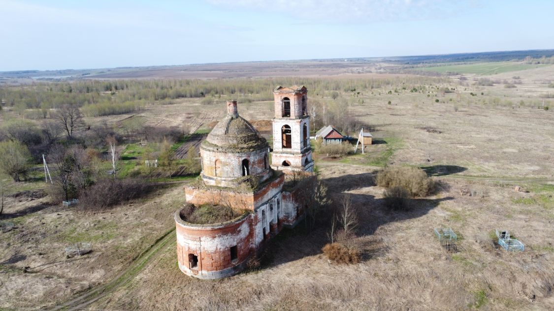 Церковь Вознесения Господня, Волствиново (Юрьев-Польский район, Владимирская область). общий вид в ландшафте