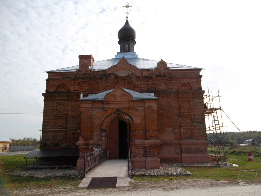 Придорожный. Богородице-Рождественский женский монастырь. Церковь Рождества Пресвятой Богородицы. фасады, Западный фасад