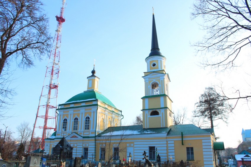 Церковь Петра и Павла, Калуга (Калуга, город, Калужская область). общий вид в ландшафте, Вид с севера