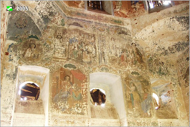 Церковь Михаила Архангела, Юрково (Юрьев-Польский район, Владимирская область). интерьер и убранство, Южная стена основного объема в интерьере