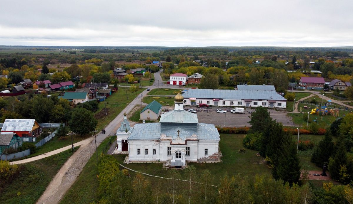 Церковь Димитрия Солунского, Сима (Юрьев-Польский район, Владимирская область). общий вид в ландшафте