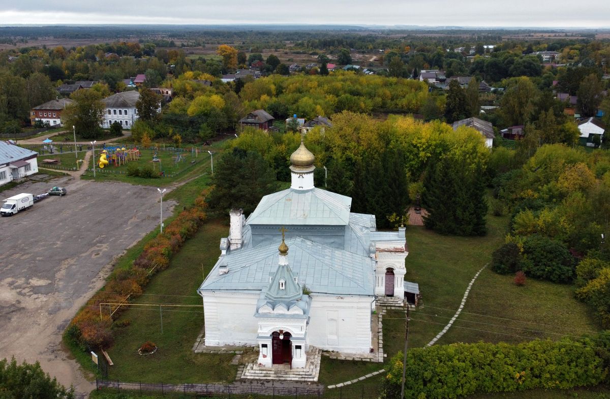 Церковь Димитрия Солунского, Сима (Юрьев-Польский район, Владимирская область). общий вид в ландшафте