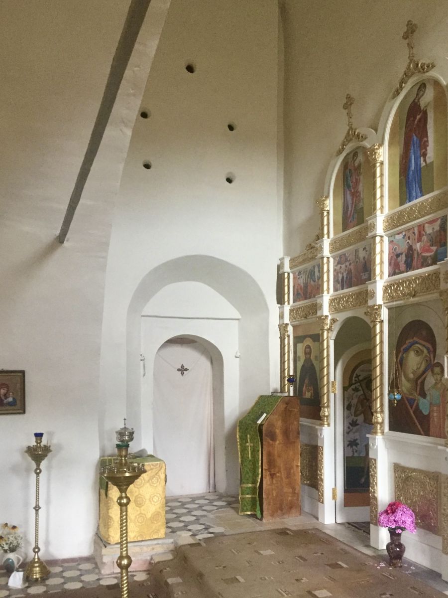 Церковь Троицы Живоначальной, Подолец (Юрьев-Польский район, Владимирская область). интерьер и убранство, Верхний храм, проход в северный придел