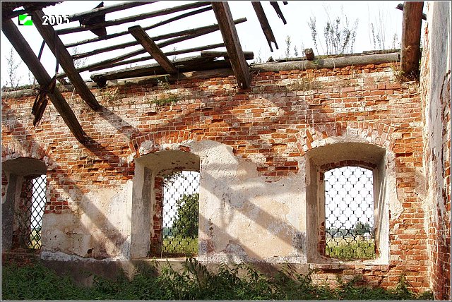 Церковь Космы и Дамиана, Леднёво (Юрьев-Польский район, Владимирская область). интерьер и убранство, Северная стена трапезной в интерьере
