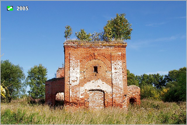 Церковь Николая Чудотворца, Краски (Юрьев-Польский район, Владимирская область). фасады, Западный фасад