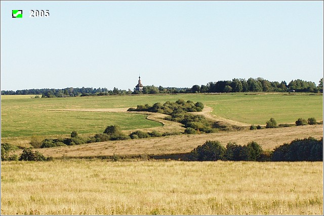 Церковь Иоанна Богослова, Косинское (Юрьев-Польский район, Владимирская область). дополнительная информация, Церковь Иоанна Богослова и село Косинское в окружающем ландшафте