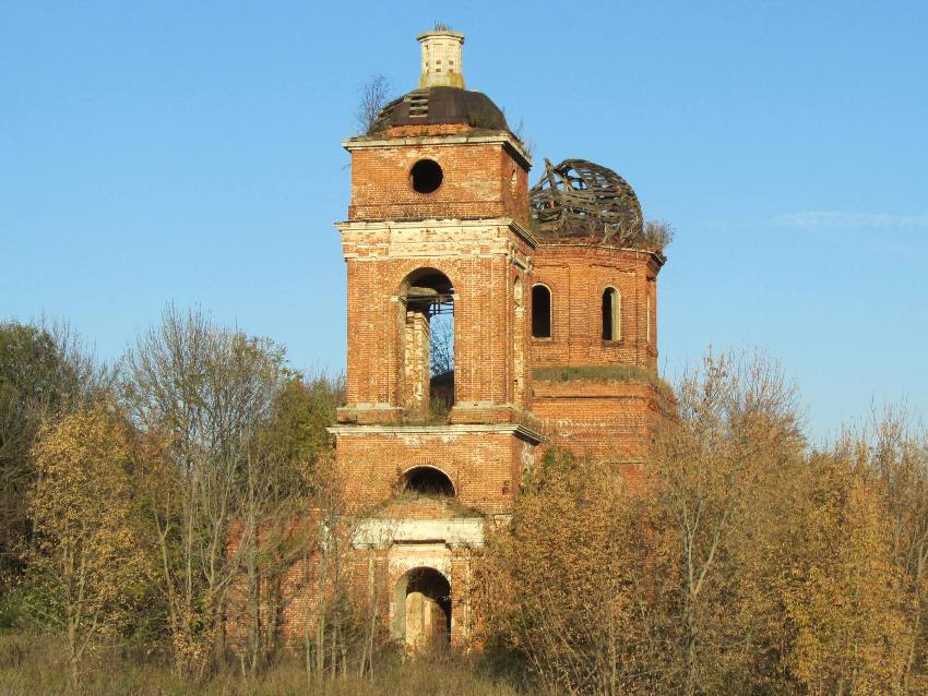 Церковь Николая Чудотворца, Изволь (Алексинский район и пос. Новогуровский, Тульская область). фасады, вид с запада