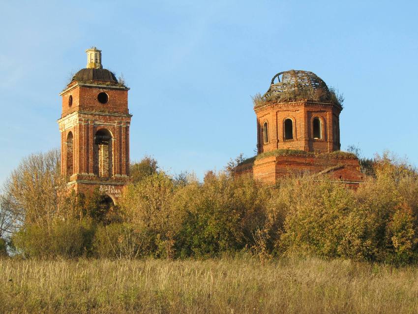 Изволь. Церковь Николая Чудотворца. фасады, вид с юга