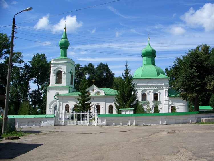 Кочаки. Церковь Николая Чудотворца. общий вид в ландшафте