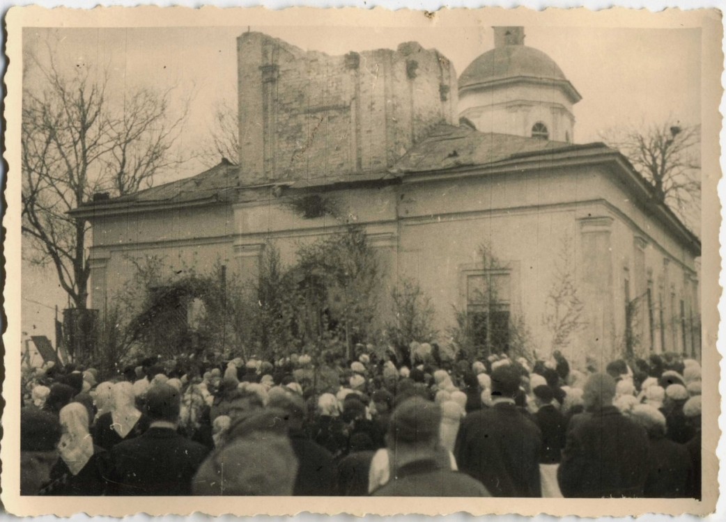 Подгощи. Церковь Троицы Живоначальной. архивная фотография, Фото 1941 г. с аукциона e-bay.de