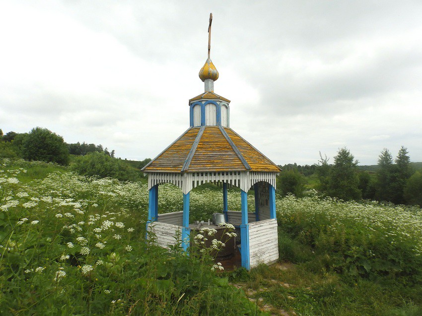 Храмовый комплекс. Церкви Покрова Пресвятой Богородицы и Василия Великого, Чиркино (Ступинский городской округ, Московская область). дополнительная информация, Сень над источником