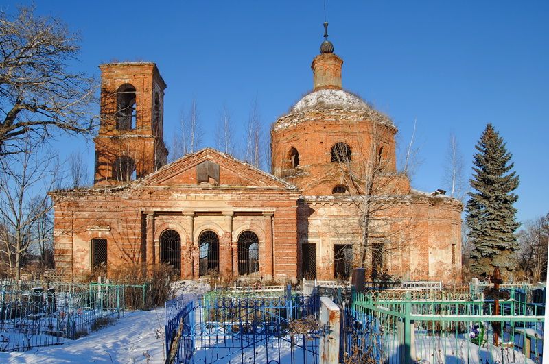 Церковь Всех Святых, Крапивна (Щёкинский район, Тульская область). фасады