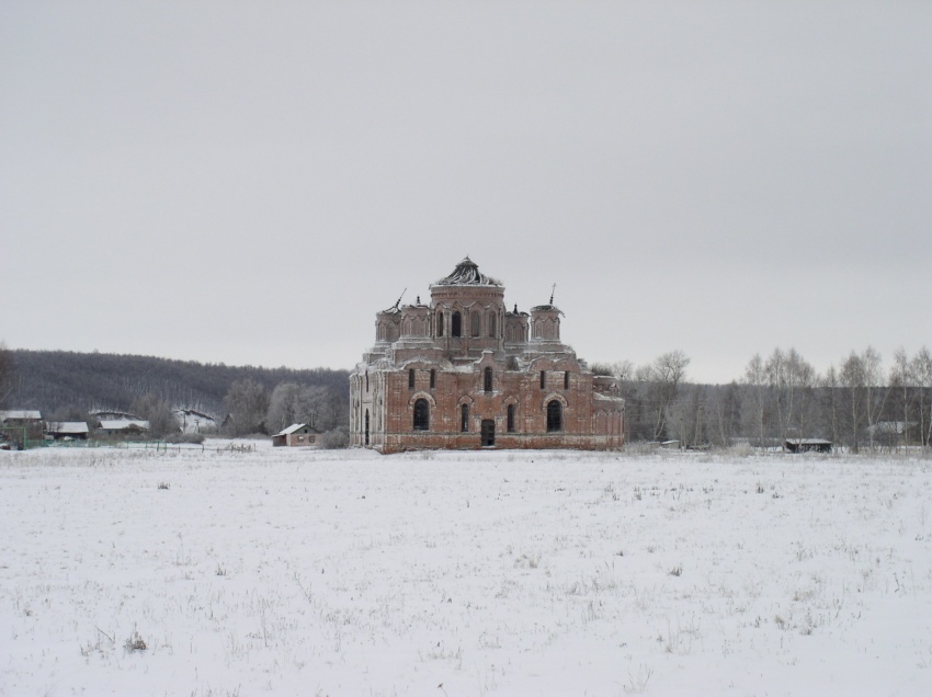 Церковь Михаила Архангела, Большая Лука (Вадинский район, Пензенская область). общий вид в ландшафте