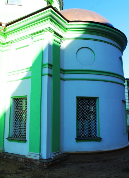 Калуга. Церковь Василия Блаженного. архитектурные детали, Апсида, вид с юга